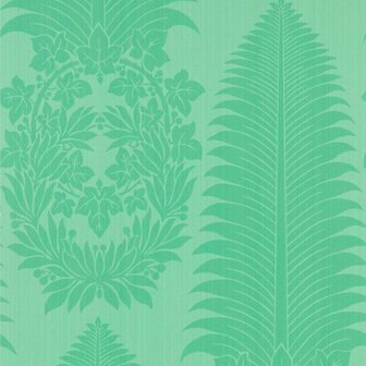 Zoffany Cotswolds Manor Marsden&#039;s Palm Damask Pale Poison 313024