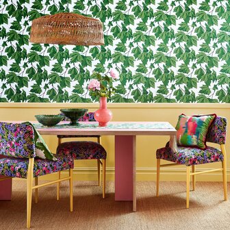 Harlequin X Sophie Robinson Wallpapers Dappled Leaf Emerald 113045