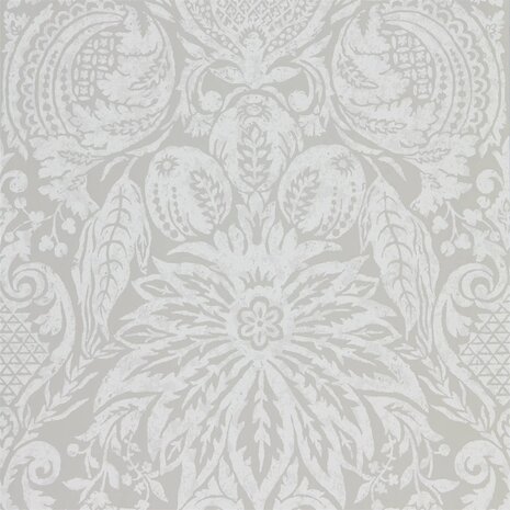 Zoffany Darnley Mitford Damask 312863 Platinum Grey