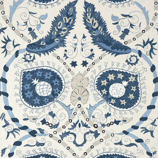 Thibaut Mesa Lewis Blue Beige T13218