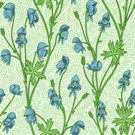 Morris & Co Monkshood Goblin Green 217343